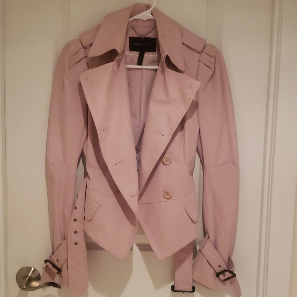 BCBG Blush Trench Jacket